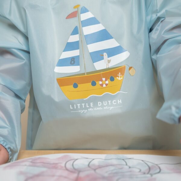 LITTLE DUTCH. Μπλουζάκι-ποδιά ζωγραφικής Sailors Bay - Image 7